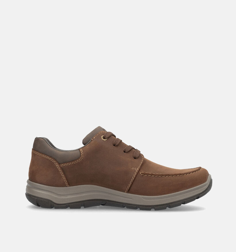 Rieker Cognac Veterschoen voor heren (353203) - geschikt voor steunzolen