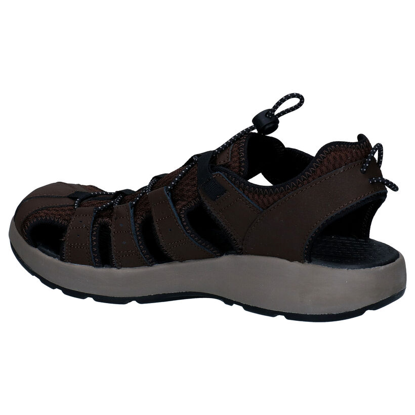 Skechers Melbo Journey Zwarte Sandalen in kunstleer (292228)