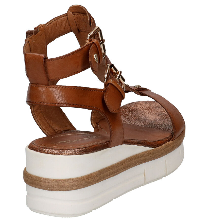 Tamaris TOUCH it Sandales en Cognac en cuir (270203)