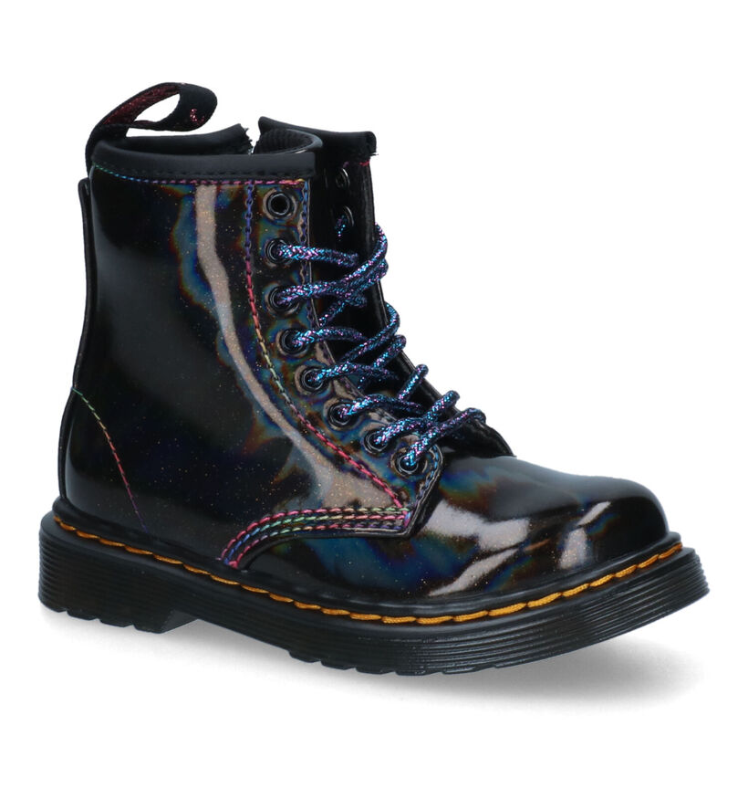 Dr. Martens Cosmic Glitter Bottines en Rouge pour filles (294392)