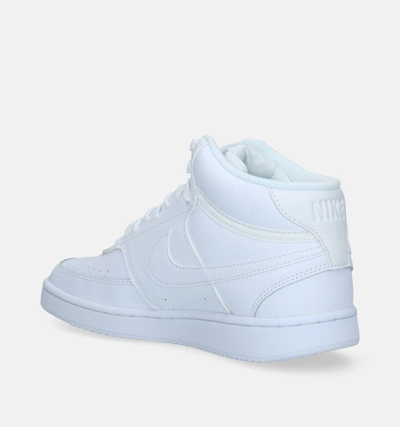 Nike Court Vision Mid Baskets en Blanc pour femmes (332416)