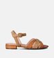 Laurent David Sandales plates en Camel pour femmes (357774)