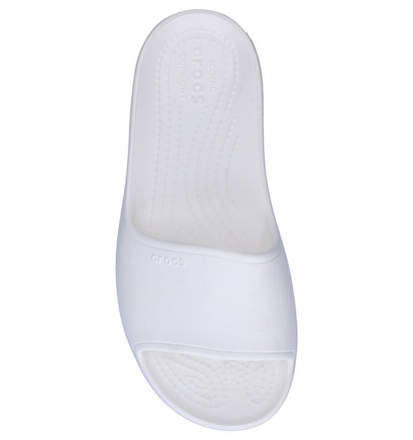 Witte Badslippers Crocs Platform BLD Color Slide in kunststof (244746)