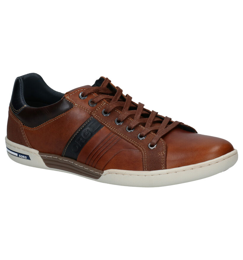 Björn Borg Coltrane Chaussures à lacets en Bleu en cuir (278577)