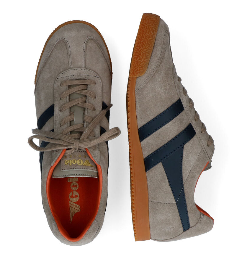 Gola Harrier Baskets en Bleu en daim (325099)