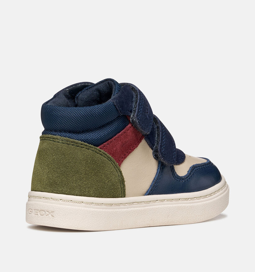 Geox Nashik Blauwe/Multi Babysneakers voor jongens (377753) - geschikt voor steunzolen