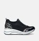 Remonte Zwarte Sneakers met sleehak voor dames (344436) - geschikt voor steunzolen
