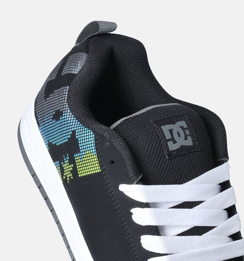 DC Shoes Court Graffik Zwarte Skate Sneakers voor jongens (350825)
