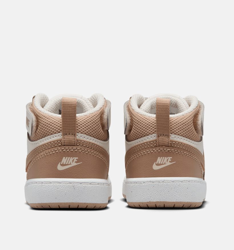Nike Court Borough Ecru/Beige Sneakers voor meisjes (364598) - geschikt voor steunzolen
