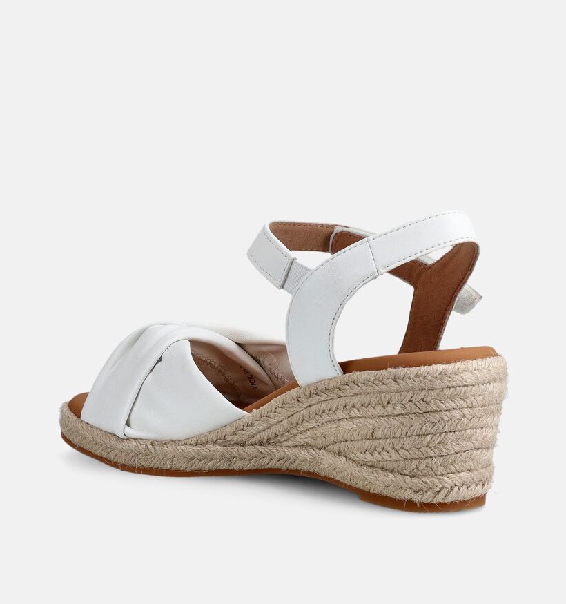 Gabor Witte Sandalen met sleehak voor dames (371127)