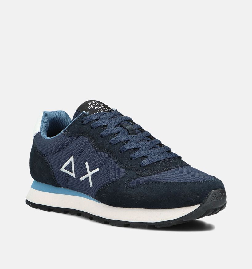 Sun68 Tom Solid Chaussures plates en Bleu pour hommes (361795) - pour semelles orthopédiques