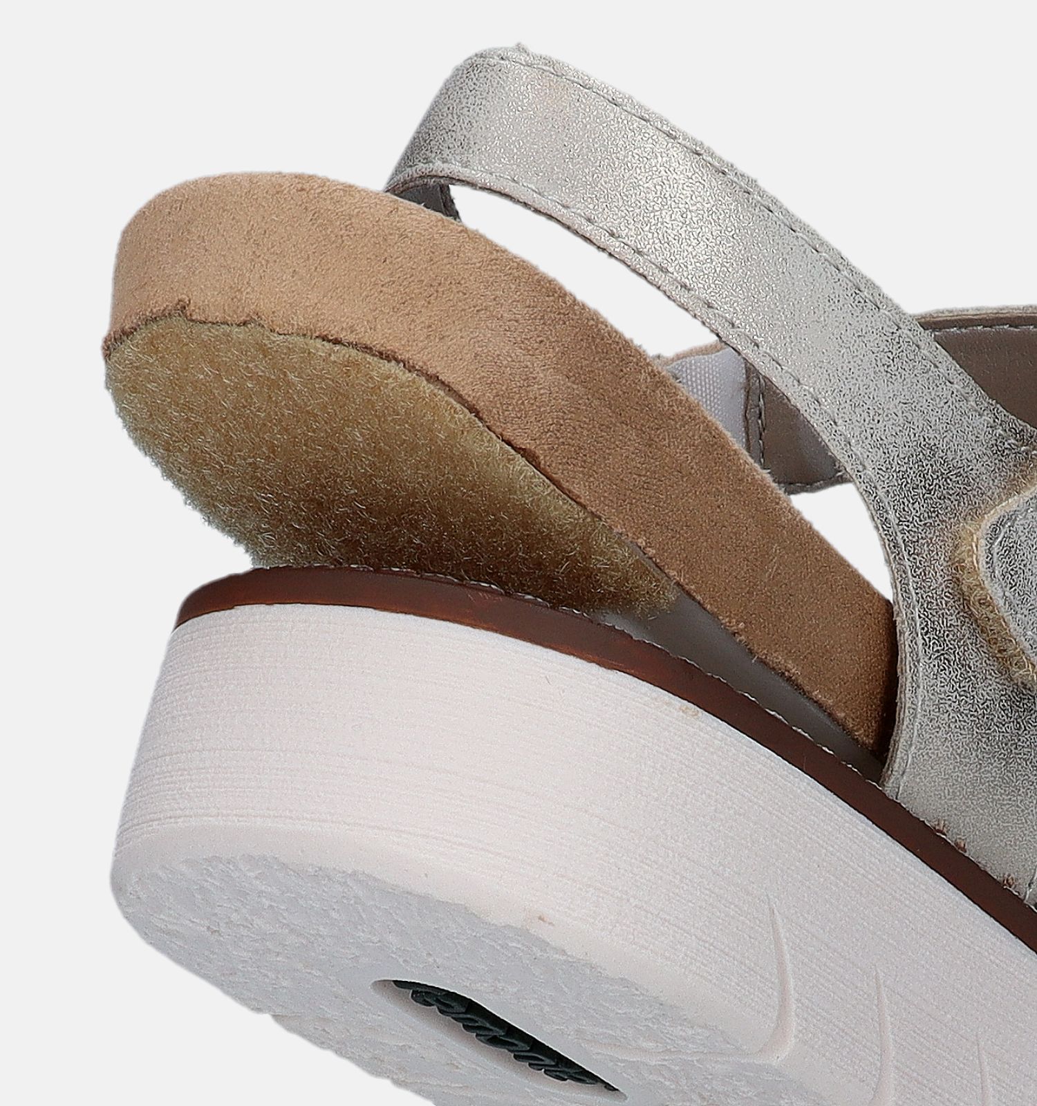 Remonte Taupe Sandalen voor steunzolen Dames Sandalen Lage schoenen Online op TORFS.BE