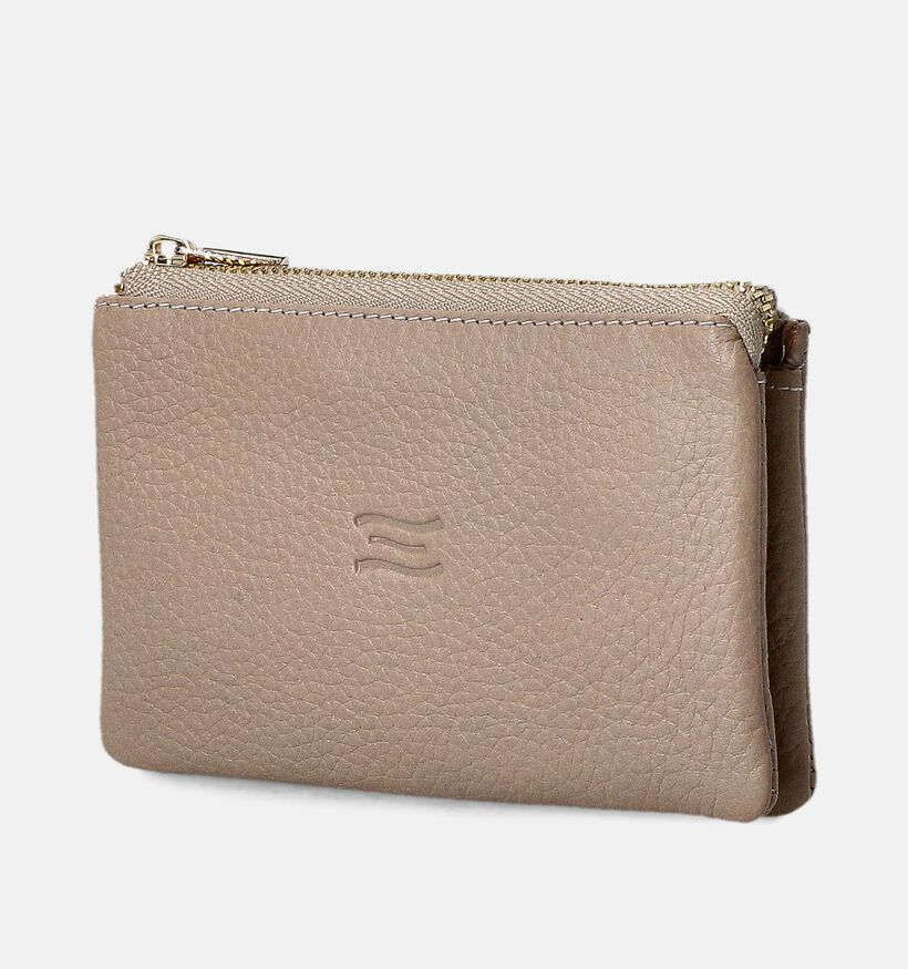Crinkles Taupe Ritsportemonnee voor dames (358123)
