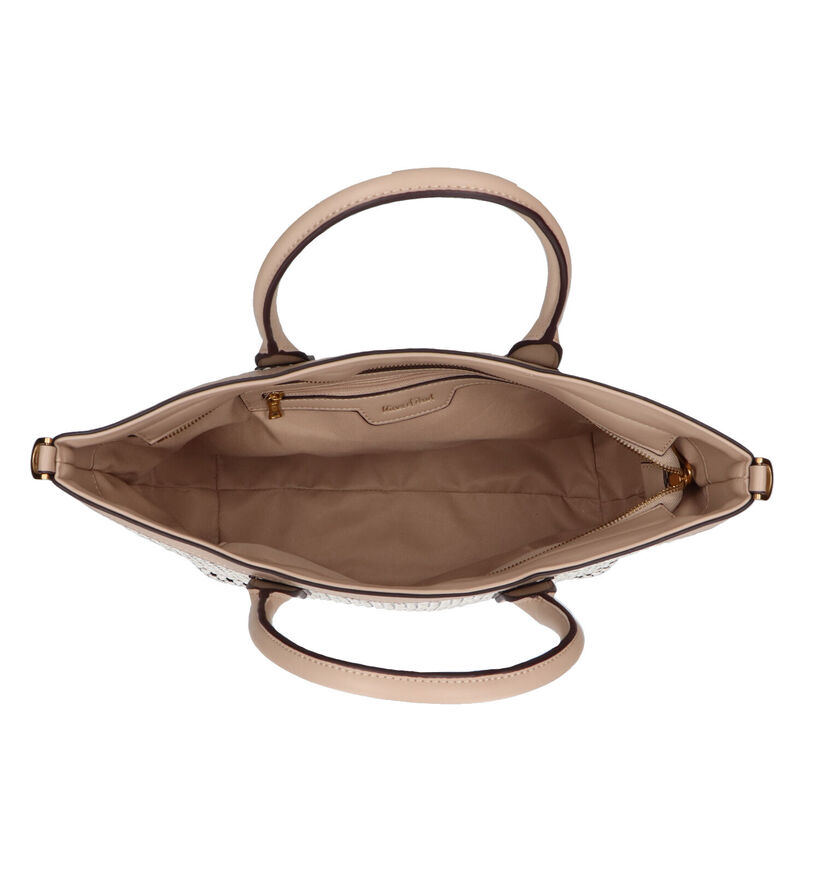 Kisses of Pearl Paris Beige Shopper in kunstleer (309324)