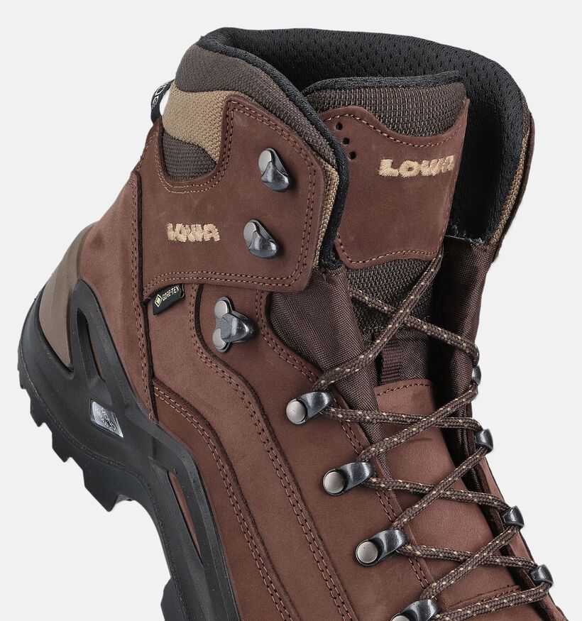 LOWA Renegade GTX Mid Bruine Wandelschoenen voor heren (374307) - geschikt voor steunzolen