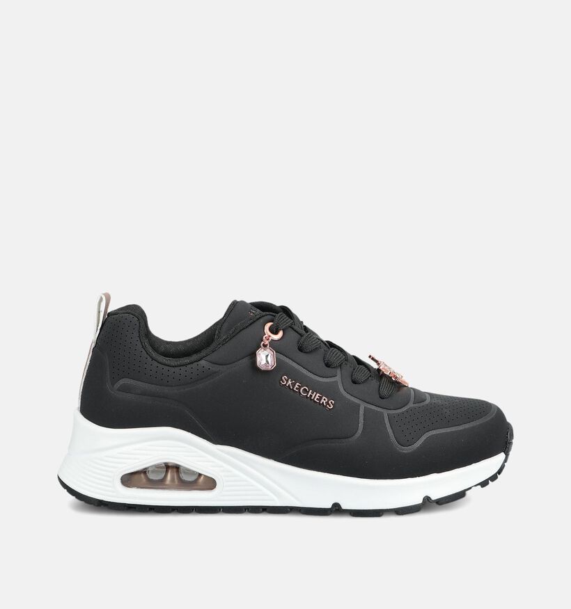 Skechers Uno Gen1 Zwarte Sneakers voor meisjes (376827)
