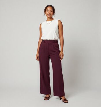 JDY Broeken Bruin/Bordeaux/Grijs