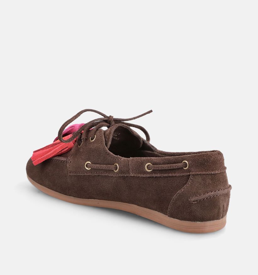 Poelman Donkerbruine Bootschoenen voor dames (386164)