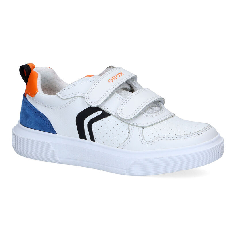 Geox Nettuno Witte Sneakers voor jongens (302614)
