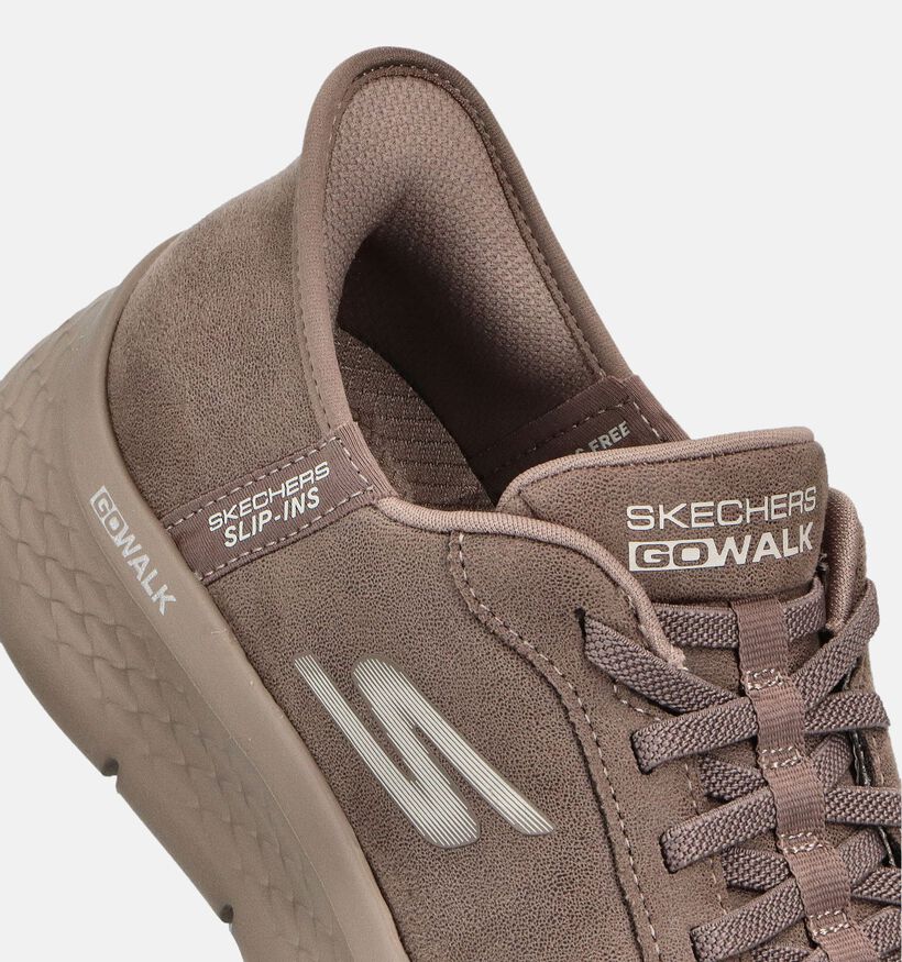 Skechers GO WALK Flex Mali Memory Foam Baskets sportives en Marron pour femmes (360890)