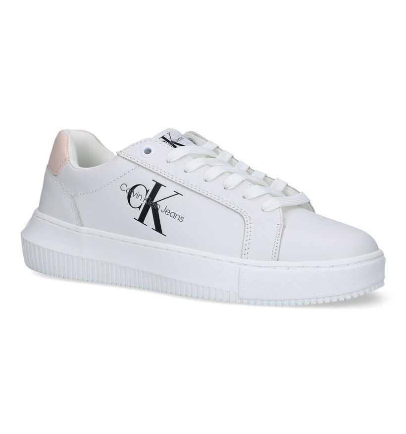 Calvin Klein Chunky Cupsole Baskets en Blanc pour femmes (318620)