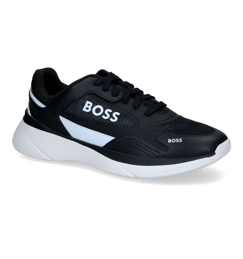 Boss Dean Runn Baskets en Noir en simili cuir (318701)