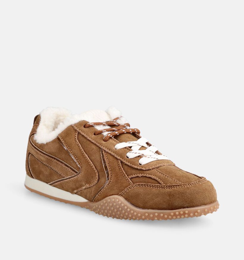 Laurent David Cognac Sneakers voor dames (380980) - geschikt voor steunzolen