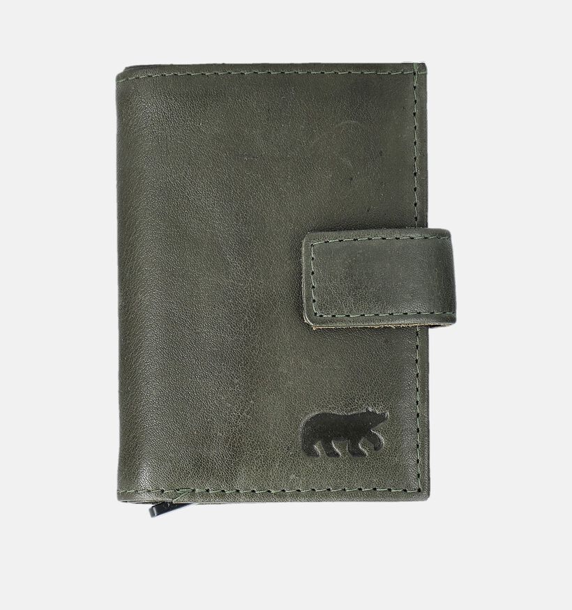 Bear Design Porte-monnaies &agrave; rabat en Vert pour femmes, hommes (382144)