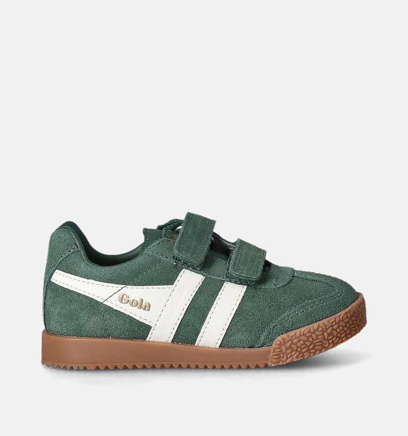Gola 192 Harrier Strap Groene Sneakers voor jongens, meisjes (352363)