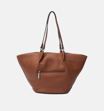 Mac Alyster Cabas Noir/Cognac