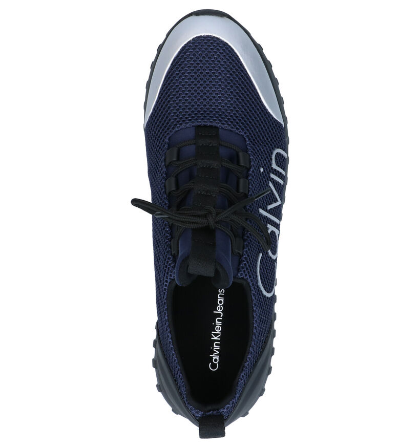 Calvin Klein Ron Baskets en Bleu en textile (269134)