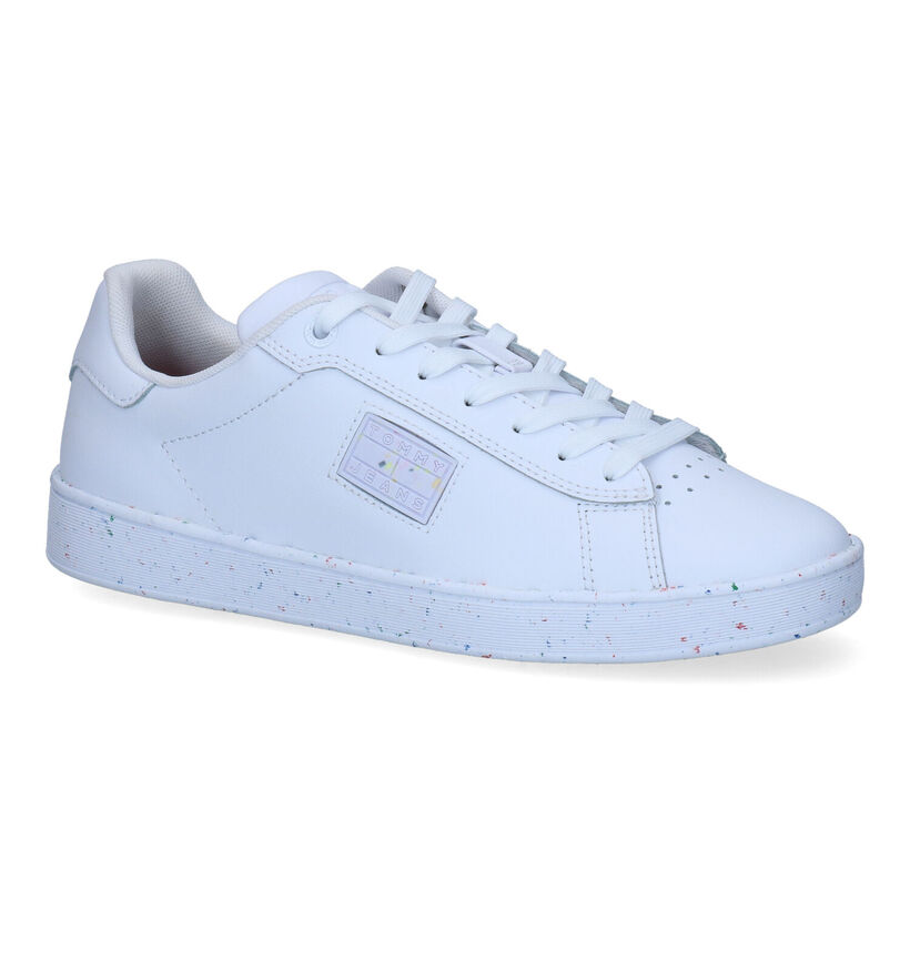 Tommy Hilfiger Cupsole Chaussures à lacets en Blanc en cuir (300631)