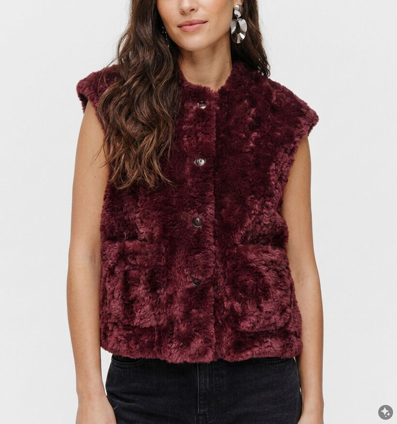 Laurent David Bordeaux Bodywarmer voor dames (382009)