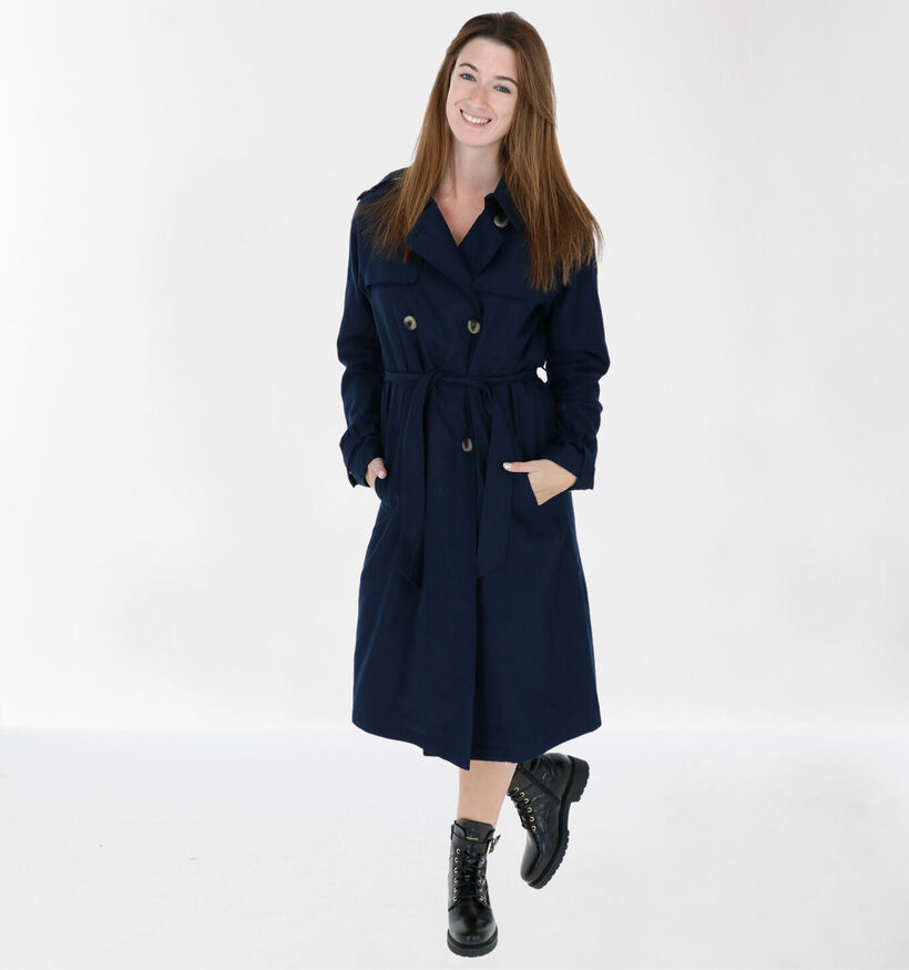 Vila Blauwe Trenchcoat (285985)