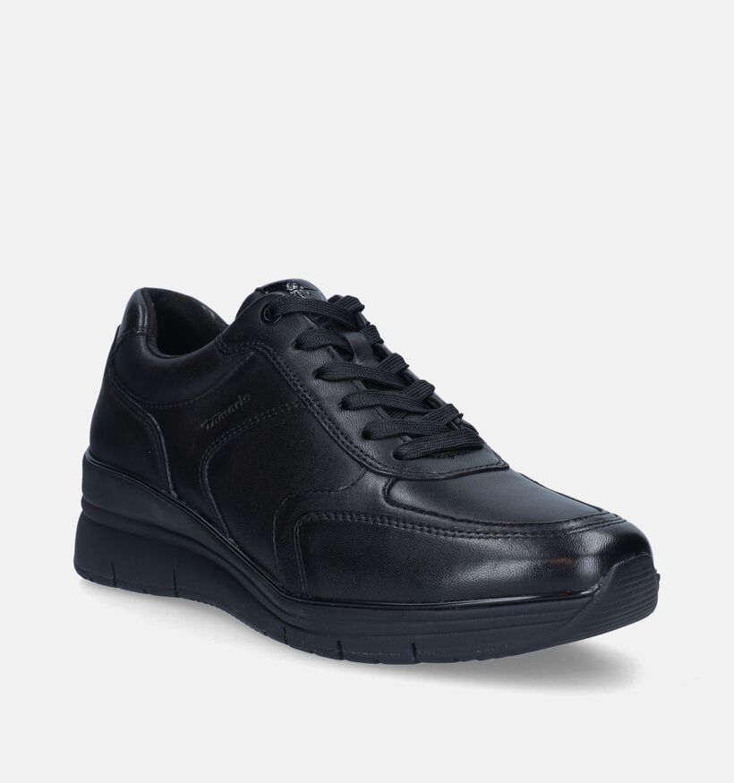 Tamaris Zwarte Sneakers met sleehak voor dames (344693) - geschikt voor steunzolen