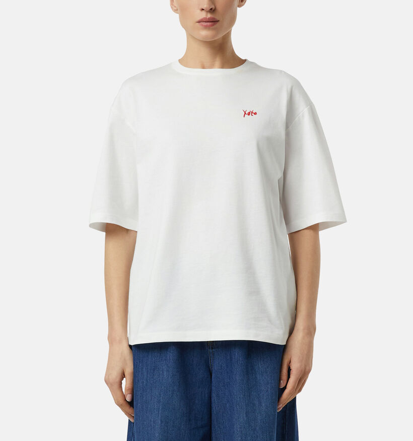 comma Witte T-shirt voor dames (372196)