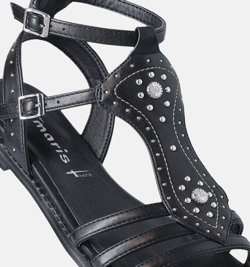 Tamaris Sandales romaines en Noir pour femmes (356934)