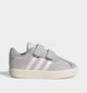 adidas VL court 3.0 CF Lichtgrijze Sneakers voor jongens (365358) - geschikt voor steunzolen