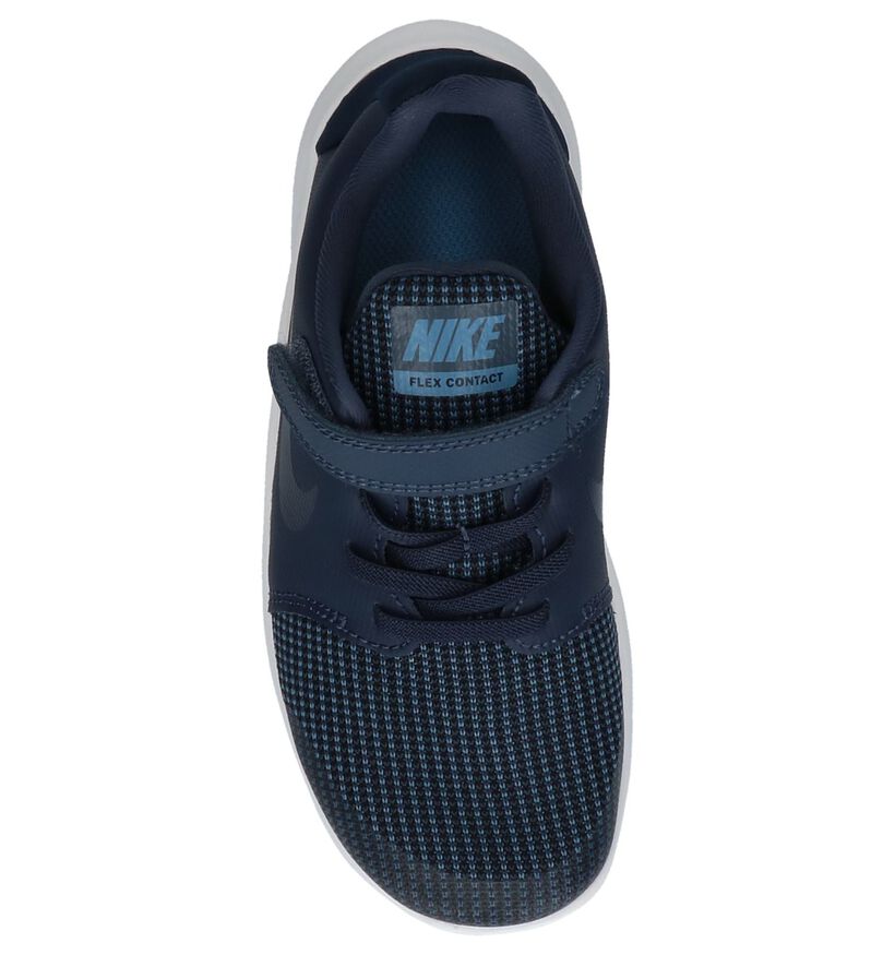 Nike Baskets basses en Bleu foncé en textile (219612)