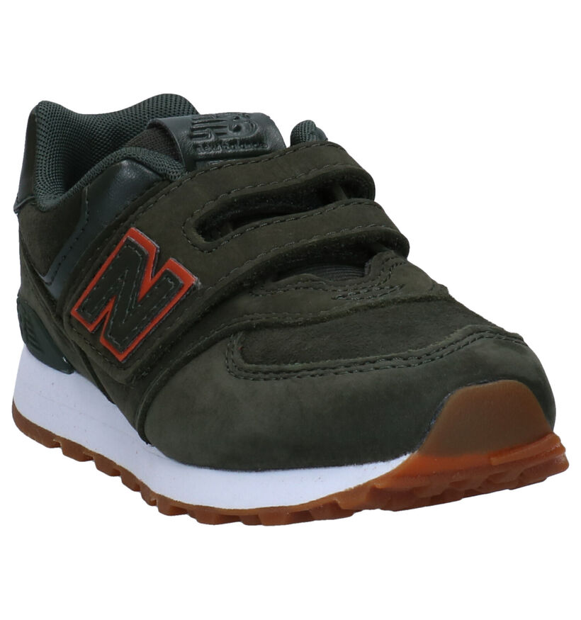 New Balance YV574 Baskets en Bleu en daim (276847)