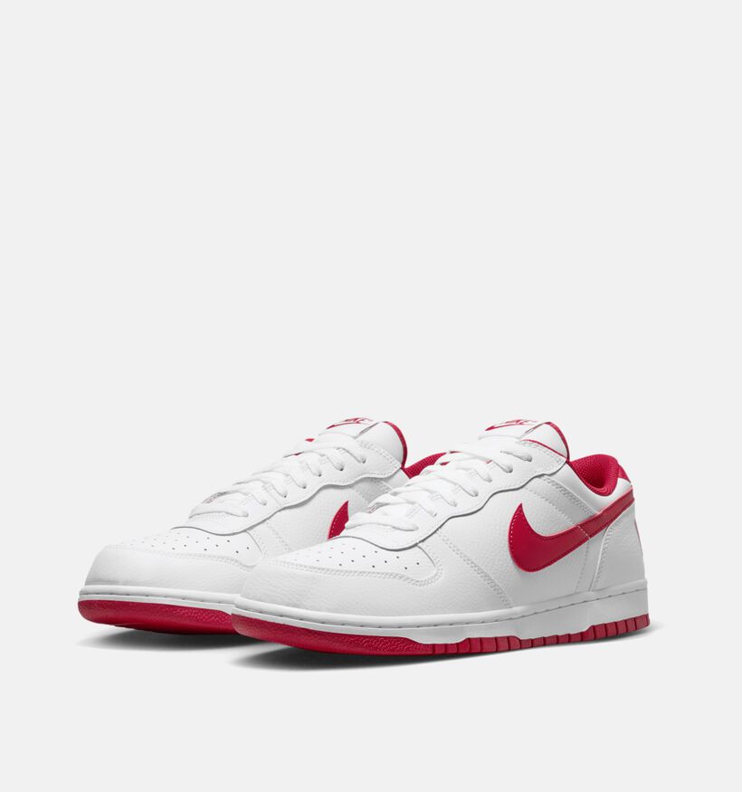 Nike Big Nike Low Witte Sneakers voor heren, jongens (350459)