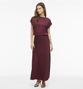 Vila Ellette Jupe mi-longue en Bordeaux pour femmes (378451)