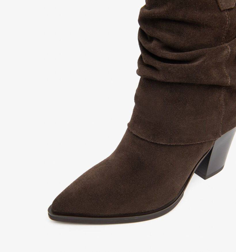 NeroGiardini Donkerbruine Laarzen met Hoge Hak voor dames (377845)