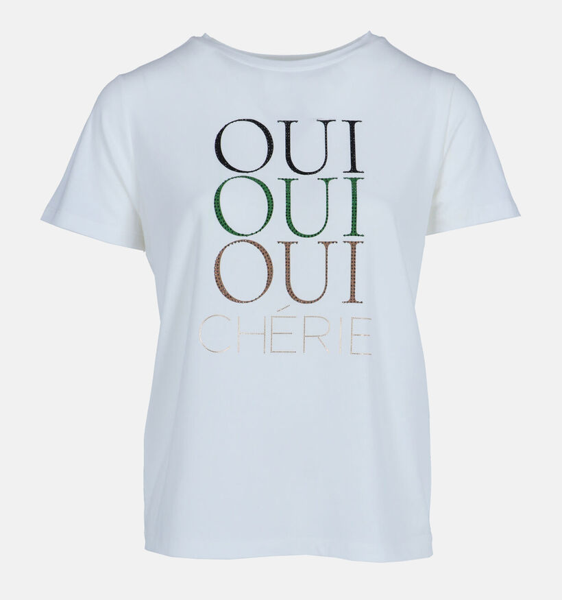 comma T-shirt en Blanc pour femmes (345681)