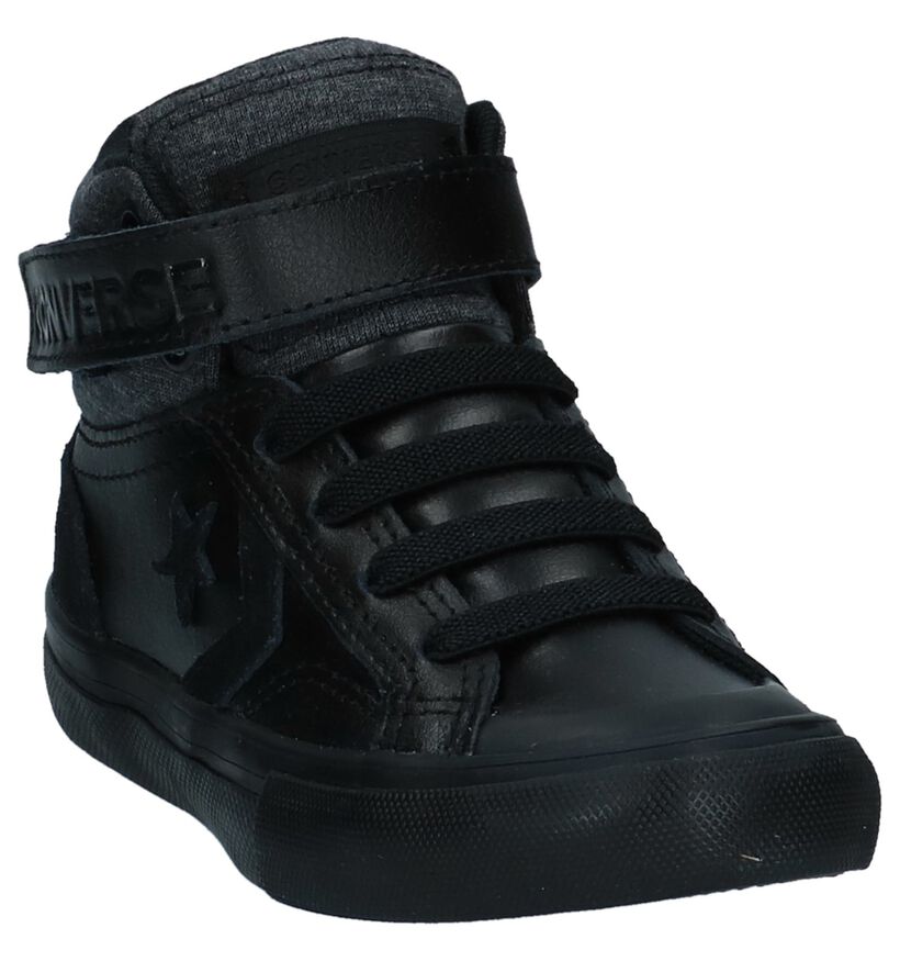 Converse Pro Blaze Strap HI Zwarte Sneakers voor jongens (293598) - geschikt voor steunzolen