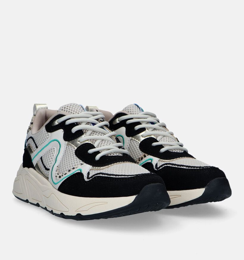 Poelman Baskets casual en Noir pour femmes (332749)