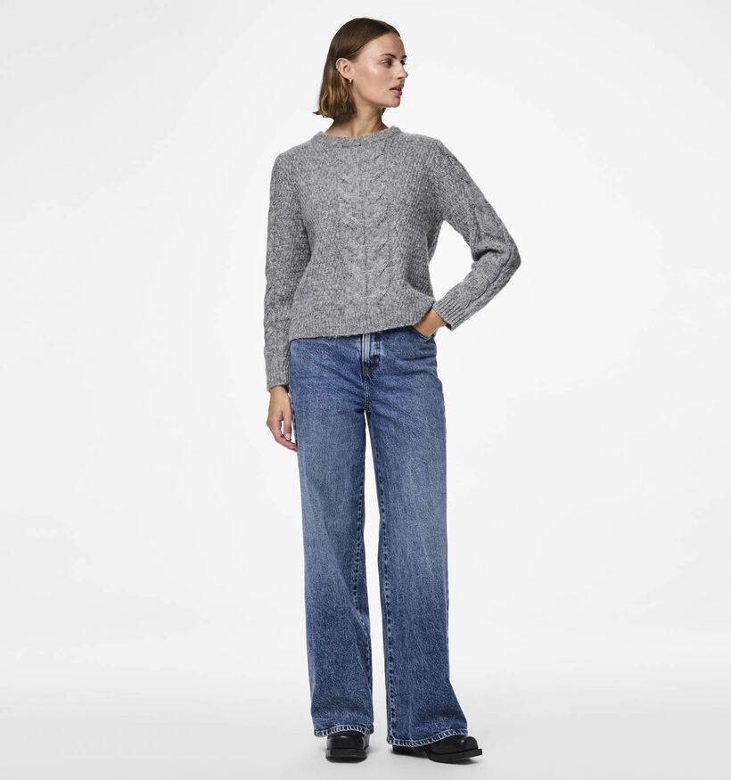 Pieces Nina Pull en Gris pour femmes (361132)