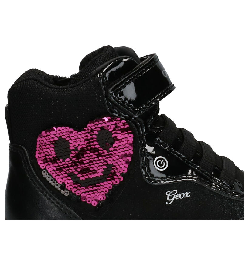 Geox Skylin Girl Zwarte Sneakers in lak (262013)