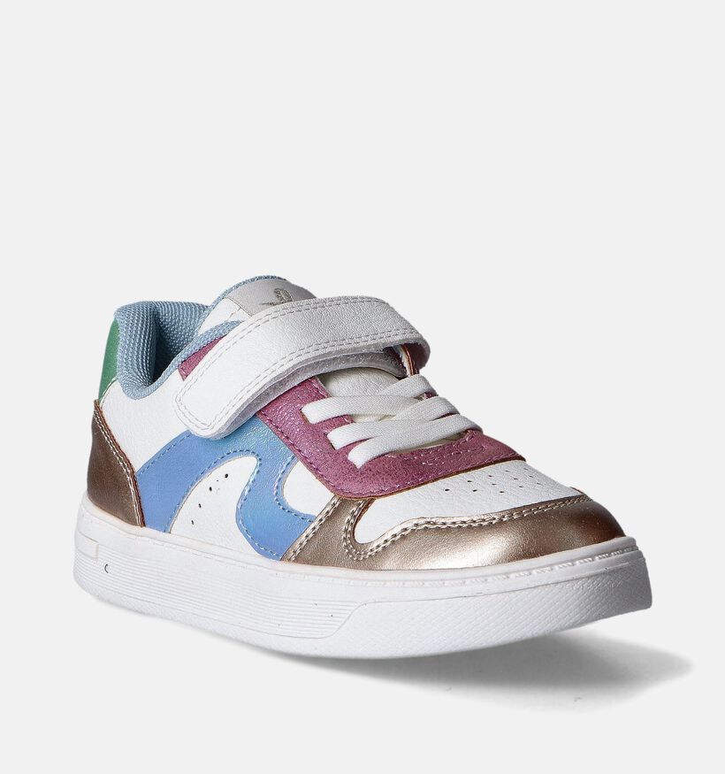 Milo & Mila Baskets basses en Blanc pour filles (354179) - pour semelles orthopédiques