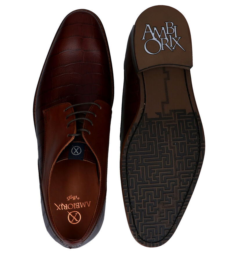 Ambiorix Flavio Chaussures habillées en Brun en cuir (283928)